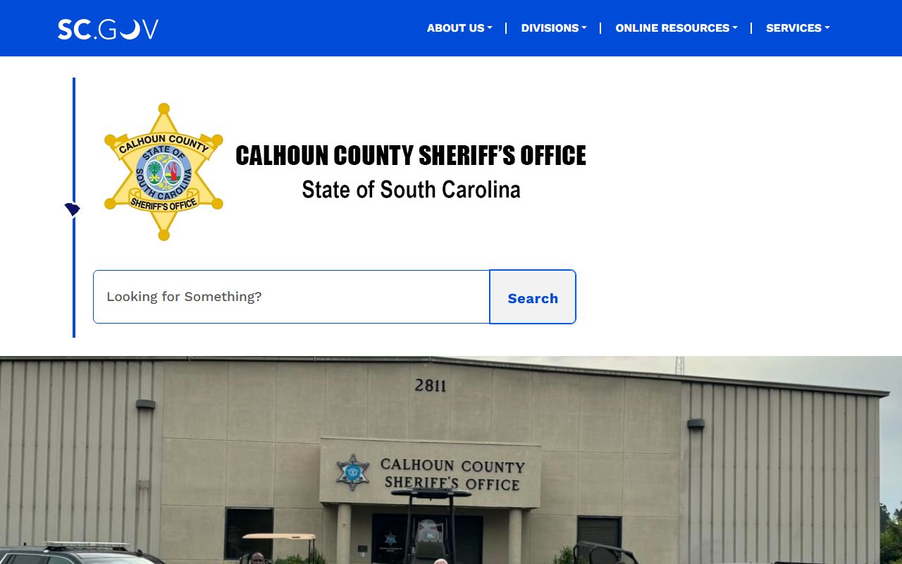 Calhoun County arrest records sheriff office homepage