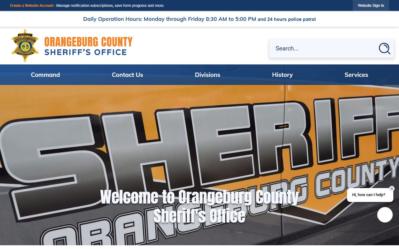 Calhoun County arrest records Orangeburg regional detention sheriff source