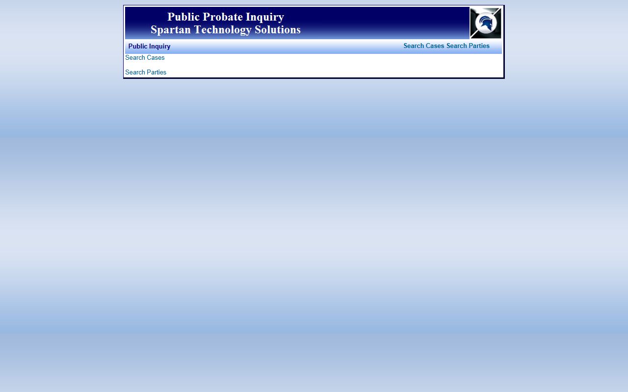 Calhoun County court records probate public inquiry