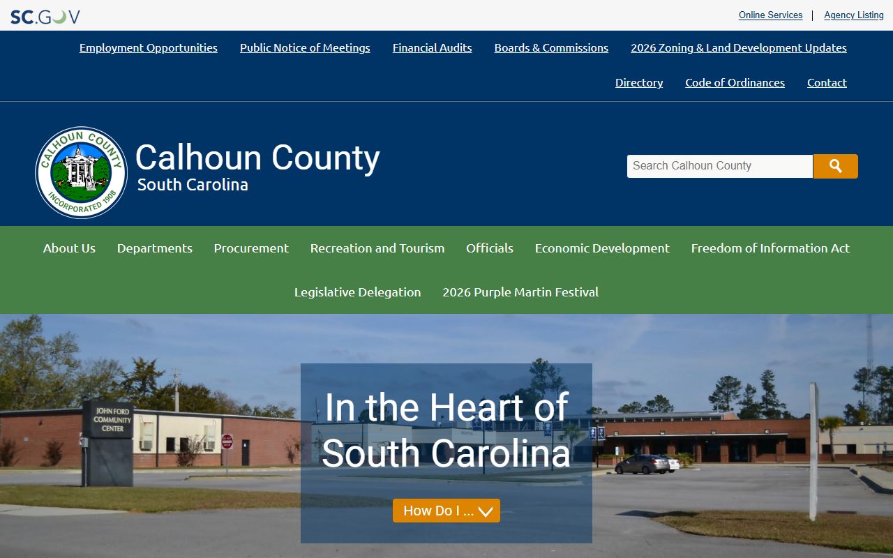 Calhoun County court records official county homepage